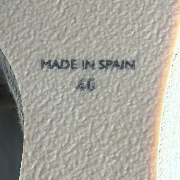 Jeffrey Campbell Sunlit Natural Raffia Platform Wedge Sandals Sz EU 40/US 9.5 - Picture 6 of 7